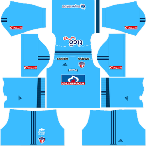 Kit / Uniforme POR Local Junior 2022 Dream League Soccer 2019 / FTS