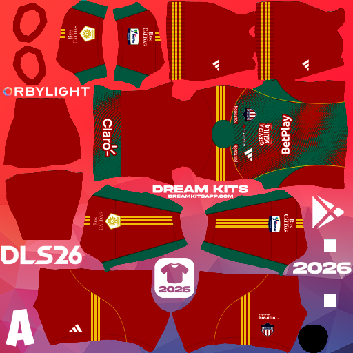 Kit / Uniforme Tercero Junior 2026 Dream League Soccer / DLS 2026 512x512 PNG