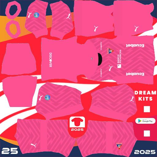 LDU Quito GK Away kit 2024 Dream League Soccer 2025