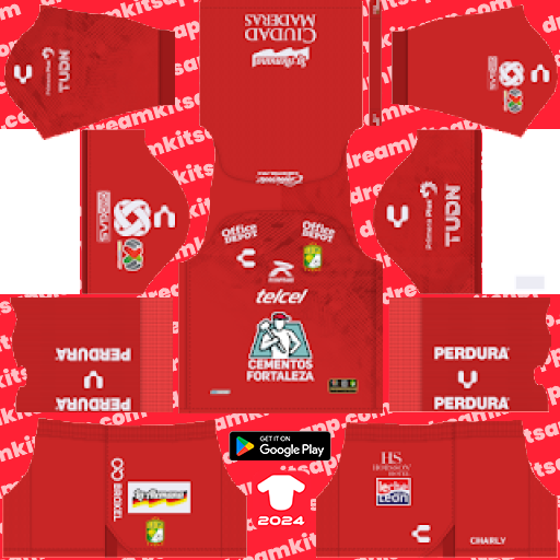 Leon FC GK Away kit 2023-2024 Dream League Soccer 2019 / FTS