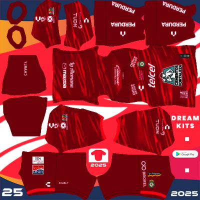 Leon FC GK Away kit 2024-2025 Dream League Soccer 2024