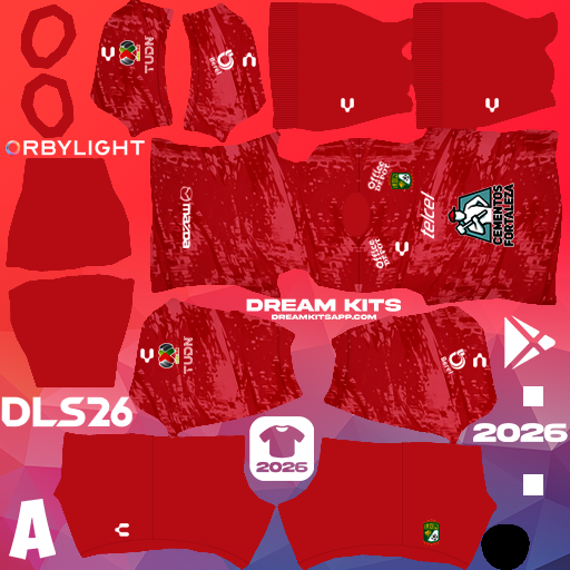 Kit / Uniforme Portero Visita Leon FC 2025-2026 Dream League Soccer / DLS 2026 512x512 PNG