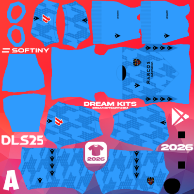 Kit / Equipamento GOL Terceiro Levante UD 2025-2026 Dream League Soccer / DLS 2025 512x512 PNG