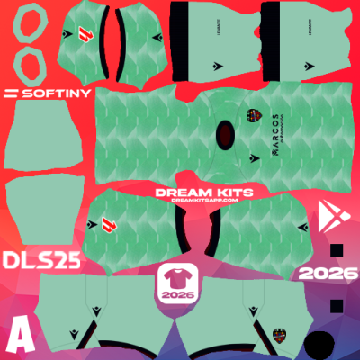 Kit / Equipamento Terceiro Levante UD 2025-2026 Dream League Soccer / DLS 2025 512x512 PNG
