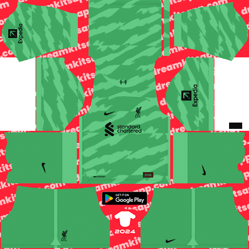 Liverpool GK Third kit 2023-2024 Dream League Soccer 2019 / FTS