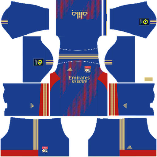 Lyon Third kit 2022-2023 Dream League Soccer 2019 / FTS