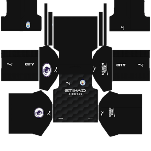 Kit / Uniforme POR Local Manchester City 2020-2021 Dream League Soccer Classic