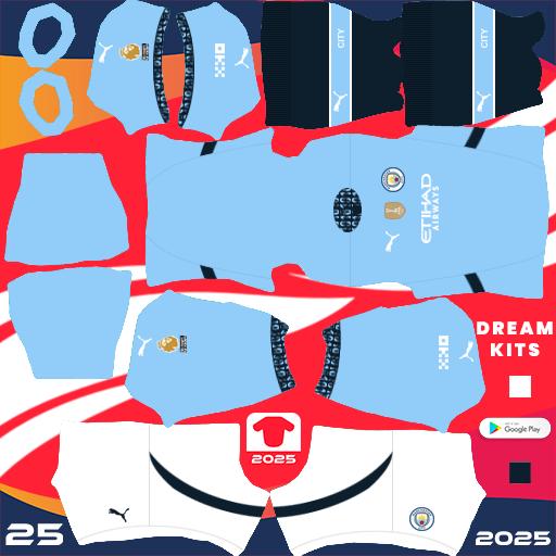 Manchester City Kits Premier League 2024 2025 DLS 2026 DREAM KITS Manchester City Kits Premier League 2024 2025 DLS 2026 DREAM KITS