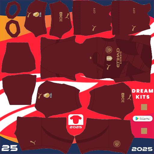 Kit Third Manchester City 2024-2025 Dream League Soccer 2025