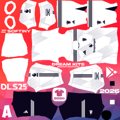 Kit Away Manchester United 2025-2026 Dream League Soccer / DLS 2025