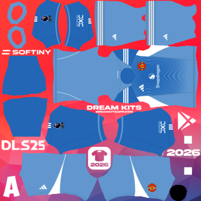 Kit GK Away Manchester United 2025-2026 Dream League Soccer / DLS 2025
