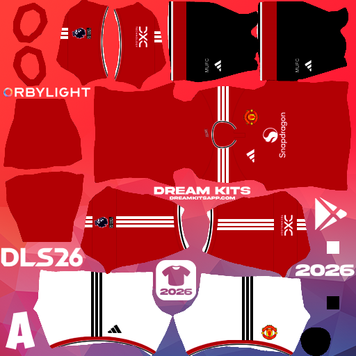 Manchester United Kits Premier League 2026 2027 DLS 2026 DREAM KITS