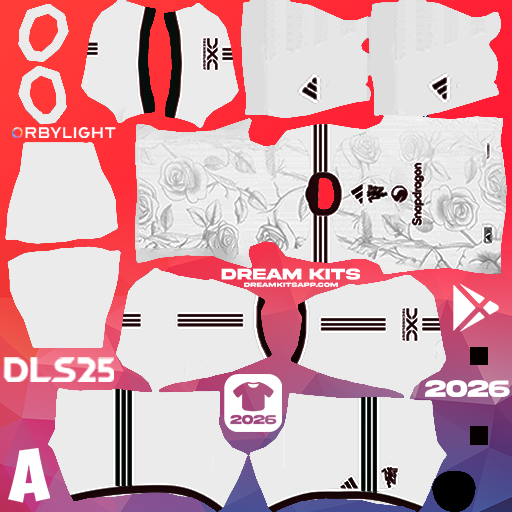 Kit Third Manchester United 2026-2027 Dream League Soccer / DLS 2026 512x512 PNG