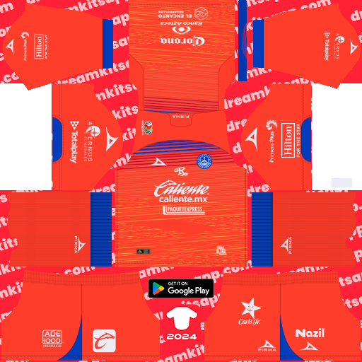 Kit / Uniforme Visitante Mazatlán FC 2024-2025 Dream League Soccer 2019 / FTS