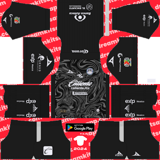 Mazatlán FC GK Away kit 2023-2024 Dream League Soccer 2019 / FTS