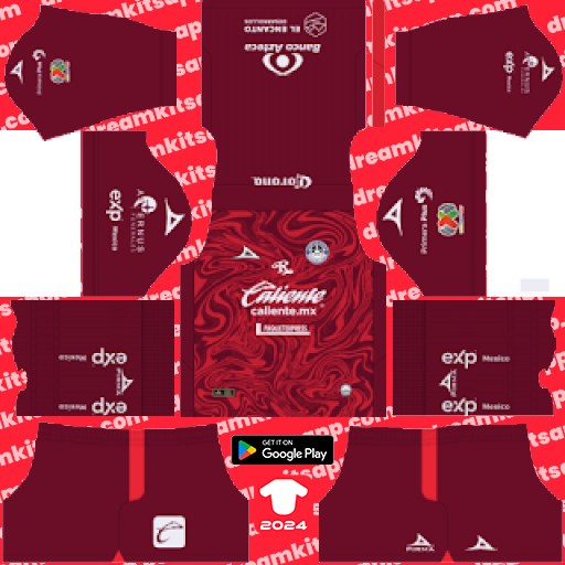 Mazatlán FC GK Home kit 2023-2024 Dream League Soccer 2019 / FTS