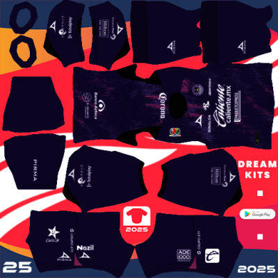 Kit Home Mazatlán FC 2024-2025 Dream League Soccer 2025