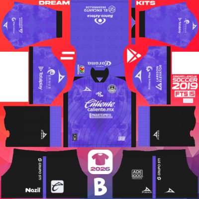 Kit / Uniforme Local Mazatlán FC 2025-2026 Dream League Soccer 2019 DLS / FTS