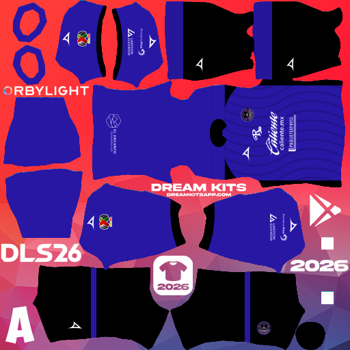Kit / Equipamento Titular Mazatlán FC 2025-2026 Dream League Soccer / DLS 2026 512x512 PNG