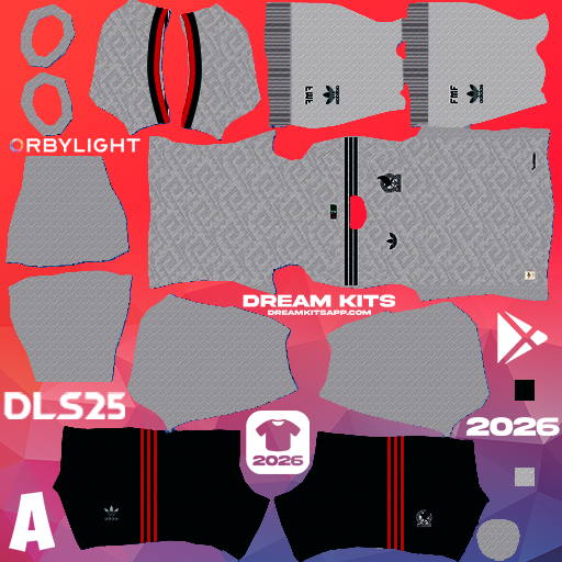 Kit / Équipement Extérieur México 2026 Dream League Soccer / DLS 2026 512x512 PNG