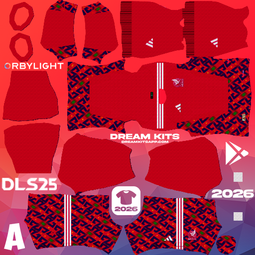 Kit / Équipement Gardien de but Domicile México 2026 Dream League Soccer / DLS 2026 512x512 PNG