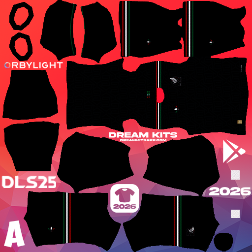 Kit / Équipement Troisième México 2026 Dream League Soccer / DLS 2026 512x512 PNG