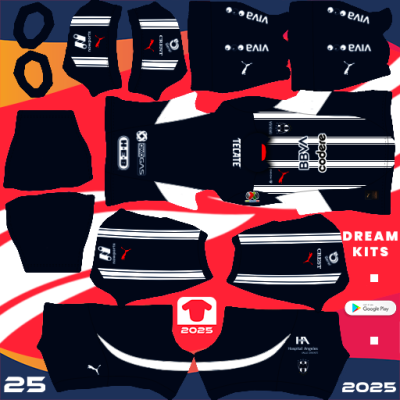 Monterrey Home kit 2024-2025 Dream League Soccer 2024