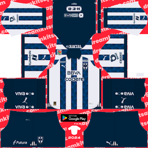 Kit / Uniforme Especial Monterrey 2023-2024 Dream League Soccer 2019 / FTS