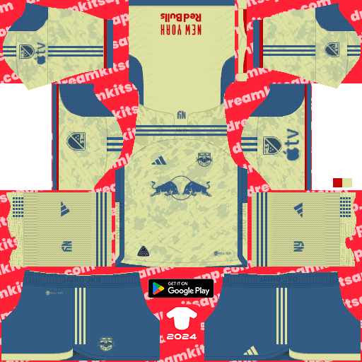 New York Red Bulls Away kit 2023 Dream League Soccer 2019 / FTS