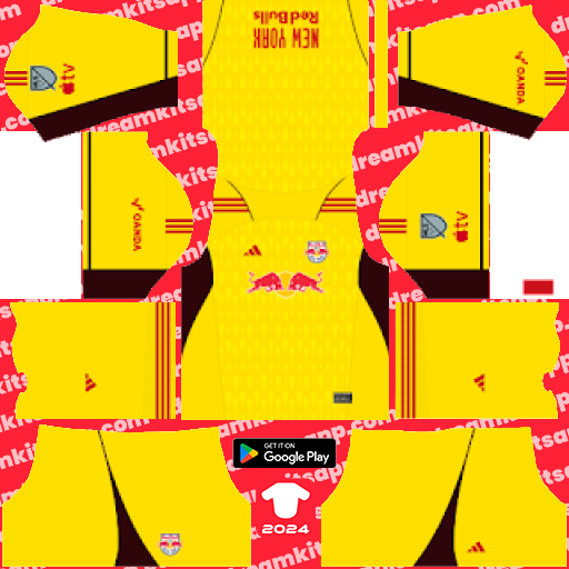 New York Red Bulls GK Away kit 2023 Dream League Soccer 2019 / FTS