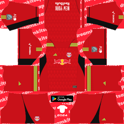 New York Red Bulls GK Third kit 2023 Dream League Soccer 2019 / FTS