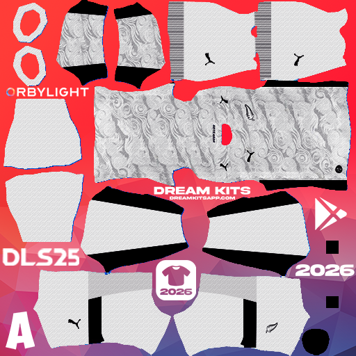 Kit Home New Zealand 2026 Dream League Soccer / DLS 2026 512x512 PNG