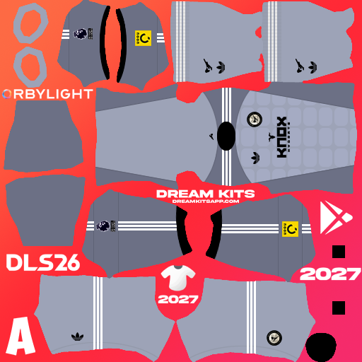 Kit / Equipamento Goleiro Visitante Newcastle United 2026-2027 Dream League Soccer / DLS 2026 512x512 PNG