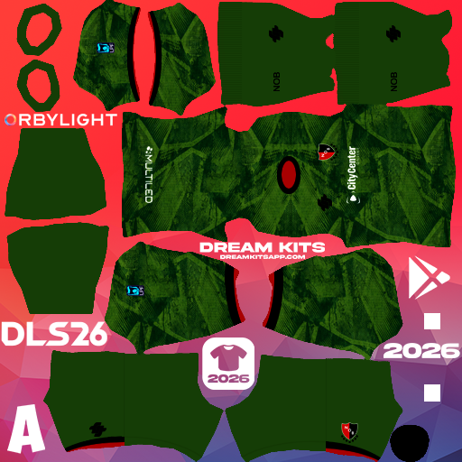 Kit Goalkeeper Home Newell's Old Boys 2026 Dream League Soccer / DLS 2026 512x512 PNG