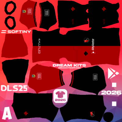Kit Home Newell's Old Boys 2025 Dream League Soccer / DLS 2025
