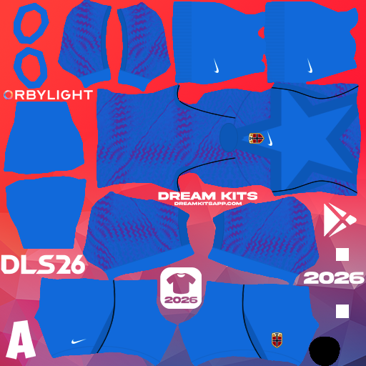 Kit / Équipement Gardien de but Troisième Norway 2026 Dream League Soccer / DLS 2026 512x512 PNG