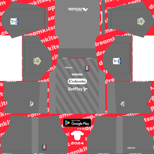 Kit / Uniforme POR Tercero Once Caldas 2023 Dream League Soccer 2019 / FTS