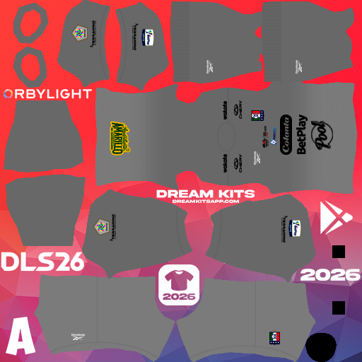 Kit Goalkeeper Third Once Caldas 2026 Dream League Soccer / DLS 2026 512x512 PNG