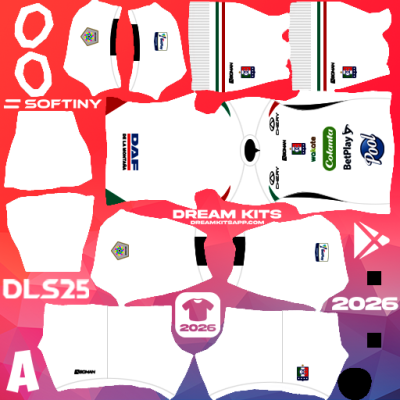 Kit Home Once Caldas 2025 Dream League Soccer / DLS 2025