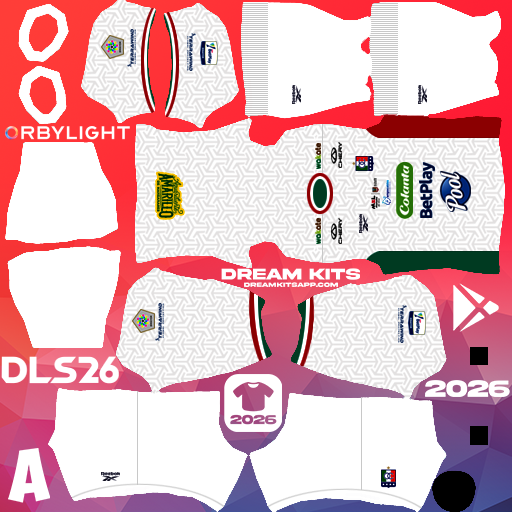 Kit Home Once Caldas 2026 Dream League Soccer / DLS 2026 512x512 PNG