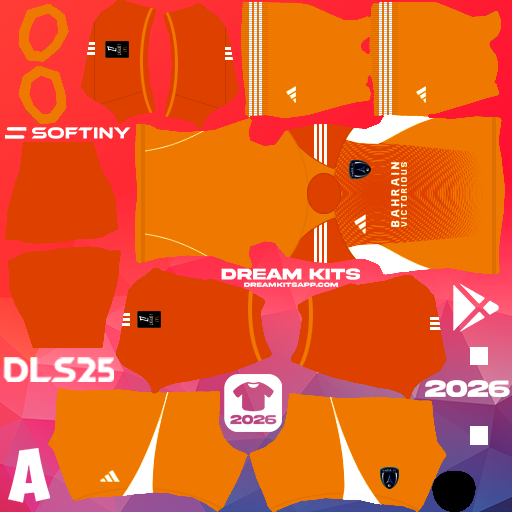 Kit / Uniforme POR Local Paris FC 2025-2026 Dream League Soccer / DLS 2025 512x512 PNG