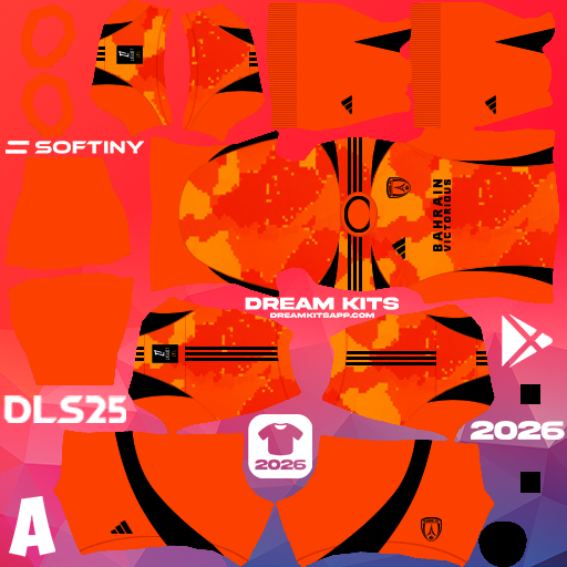 Kit / Uniforme Tercero Paris FC 2025-2026 Dream League Soccer / DLS 2025 512x512 PNG