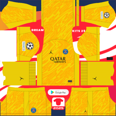 Paris Saint-Germain GK Third kit 2024-2025 Dream League Soccer 2019 / FTS