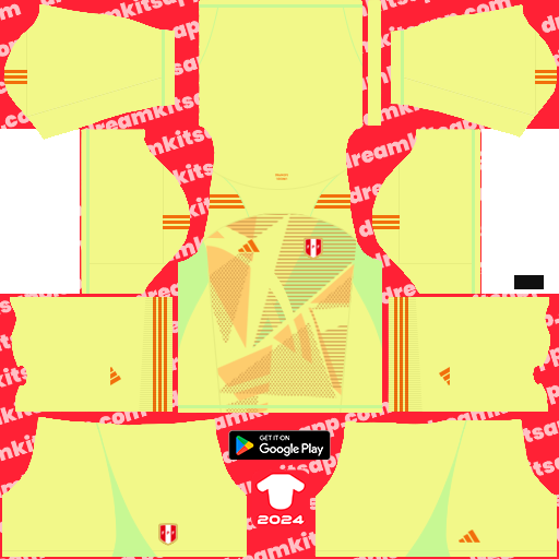 Peru GK Away kit 2024 Dream League Soccer 2019 / FTS