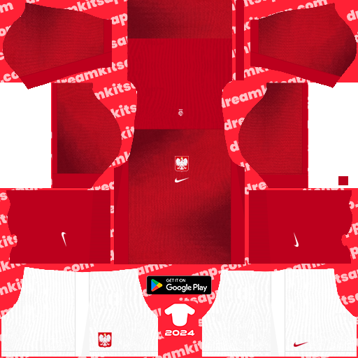 Polska Away kit 2024 Dream League Soccer 2019 / FTS