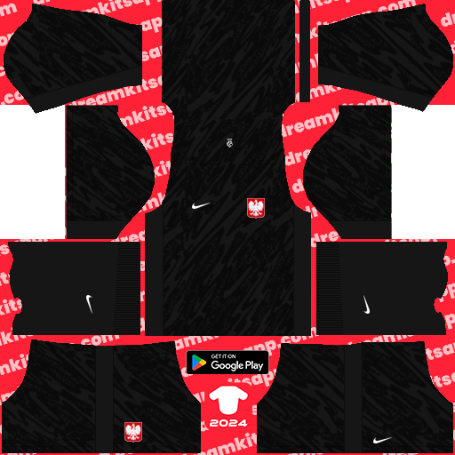 Polska GK Away kit 2024 Dream League Soccer 2019 / FTS