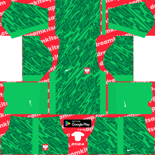 Polska GK Third kit 2024 Dream League Soccer 2019 / FTS