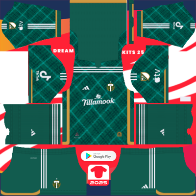 Portland Timbers Home kit 2024-2025 Dream League Soccer 2019 / FTS