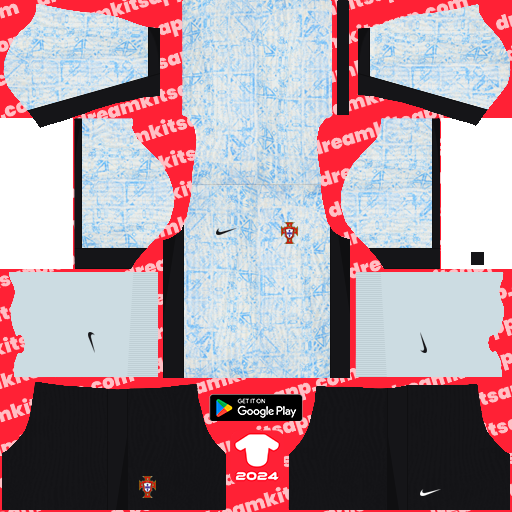 Portugal Away kit 2024 Dream League Soccer 2019 / FTS