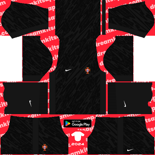 Portugal GK Home kit 2024 Dream League Soccer 2019 / FTS